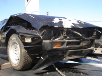 Lamborghini Espada crashed front end